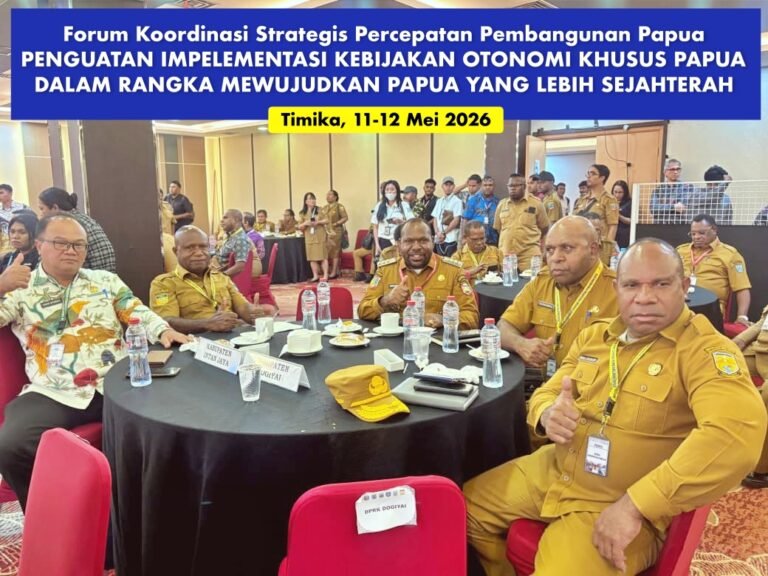 Bupati Intan Jaya Hadiri Forum Strategis Percepatan Pembangunan Papua di Timika